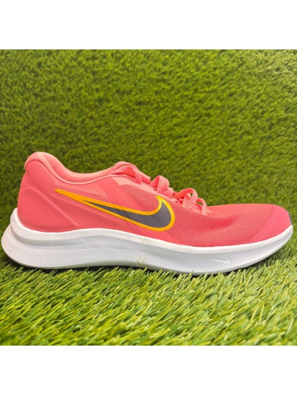 Nike Star Runner 3 GS Girls Size 6.5Y Pink Black Running Athletic Shoes Sneakers